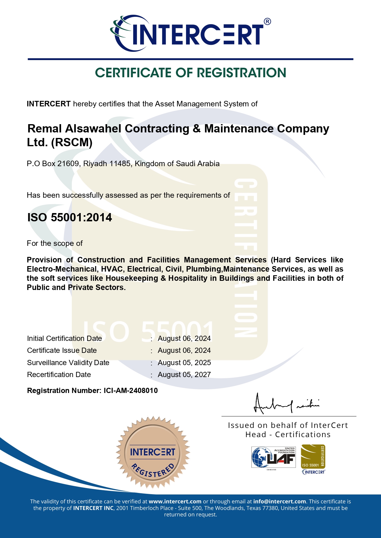 ISO CERTIFICATION